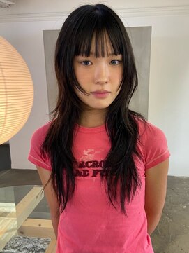 カシェ ナカザキ(CACHE NAKAZAKI) ロングレイヤー/レイヤーカット/前髪