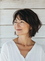 フレア 心 武庫之荘(flare)&nbsp;★似合わせこなれミディグラレイヤー小顔大人ショート