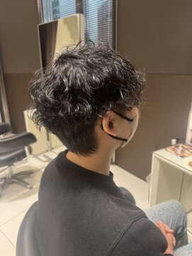 アヴァンスクロス あべのルシアス店(AVANCE. CROSS) マッシュ×波巻きパーマ