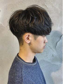 ニアウ 高崎店(Niau) メンズマッシュシャドウパーマナチュラル群馬高崎眉毛韓国