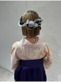 卒業式袴着付け×ヘアアレンジ