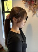 顔まわりカットで小顔効果◎