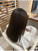 ミルクティーブラウンで艶髪に