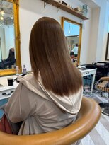 ロンドアベニール 北千住(Lond avenir)&nbsp;ブリーチなしチェリーブラウン髪質改善縮毛矯正酸性ストレート