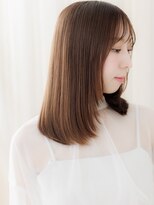 カバーヘア ブリス 志木南口駅前店(COVER HAIR bliss)&nbsp;顔周りレイヤーカット艶感ストレートミディアムZ志木20代30代