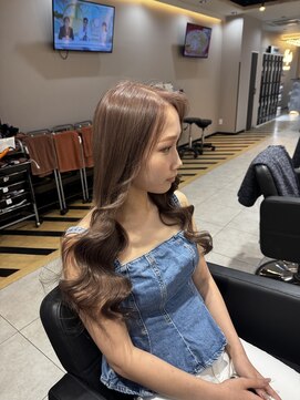 ラピス 大阪アメ村店(Lapis) ミルクティーブラウン！ブリーチありだからできる色味！