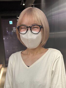 エン 栄店(enne) ココアベージュ/クラゲヘアー/ボブレイヤー/小顔/黒髪/栄