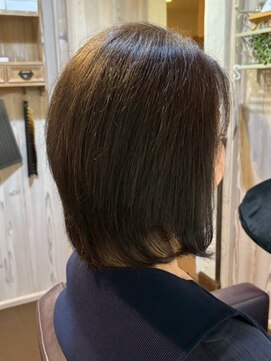 愛されボブ/上品丸みボブ/垢ぬけヘア/簡単スタイリング/頭皮ケア