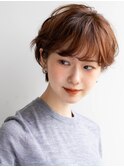 ショートボブ　