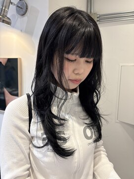 ローレンジウ(LOREN JU) 着物ヘア/ダークアッシュ/ミディアムレイヤーカット/名古屋名駅