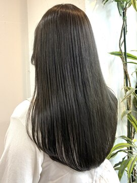ラレヴ(Le Reve) 髪質改善 ストレート 艶髪 オリーブブラウン 美髪 20代 30代