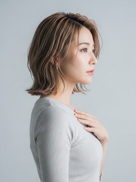 フープ 川越(hoop) 外はねボブショート/ボブ/白髪染め/白髪ぼかし/川越