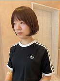 【晴音】ミニボブ/フレンチボブ/アッシュブラウン/20代
