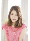 オン眉デザインカラー切りっぱなしボブ美髪マッシュウルフ/155