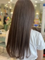 エメールヘア(aimere hair) 清楚系内巻き毛先ワンカールダークアッシュブラウン
