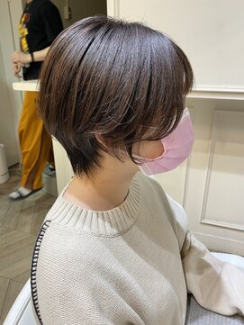 エル(EL by green) 《tomi》シースルーショート×ピンクブラウン