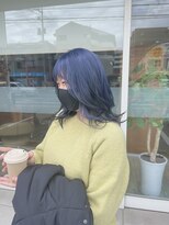 デコヘアーチーノ(DECO HAIR Ccino) ネイビーカラー