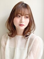 アグノス 青山(Agnos) 大人かわいいグレージュカラーボブウルフ黒髪ココアベージュ