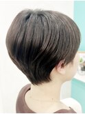 ショートボブ×フルバング[縮毛矯正/髪質改善/ショートカット]