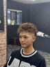 【パーマ】カット＋ツイストパーマ＋シェービング＋ヘアセット