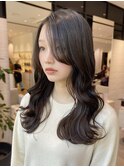 韓国レイヤーミディアムセミロング髪質改善トリートメント