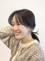 ビューエヒメ(VIEW EHIME)&nbsp;顔まわりカット/レイヤーカット/韓国/ロングヘア/グレージュ