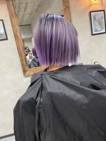 サニー 渋谷(SUNNY) バレイヤージュ、ハイライト、レイヤーロング、グレーベージュ