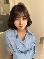 ロンドメリア 天神大名店(Lond Melia)&nbsp;★前髪カタログこなれミディレイヤーウェーブパーマ韓国マッシュ