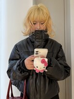 エムサロン 高崎あら町テラス店(emusalon)&nbsp;[茉雪]ブリーチのみの抜きっぱなしブロンド