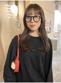 ベージュブラウン ダブルカラー