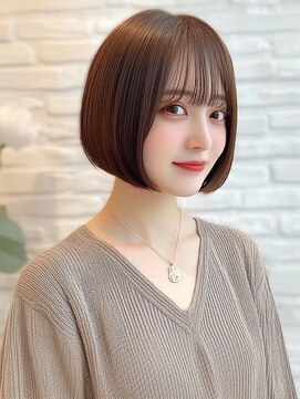 アビリタ(abilita) ショート　丸みボブ　顔周り　再現性　20代30代　ブラウンカラー