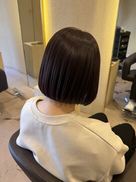 エリスホリエ(Eliss Horie) ボブ×ラベンダーカラー