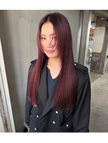 ロイジー(roijir) 顔まわりレイヤー×レッドカラー