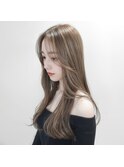 黒髪/ボブルフ/ネビージュ/韓国/ワンレン/盛岡/髪質改善/前髪