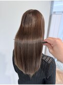 大人グレージュ（暗髪透明感・ブリーチなし