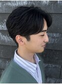 メンズセンターパートパーマニュアンスパーマ刈り上げ群馬太田