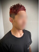 モナン 渋谷(Monan)&nbsp;【ワインレッドカラー】ソフトモヒカン