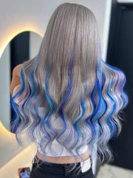 ラピス 福岡天神店(Lapis) やまでぃーハイトーンブリーチ&ダブルカラーエクステ髪質改善