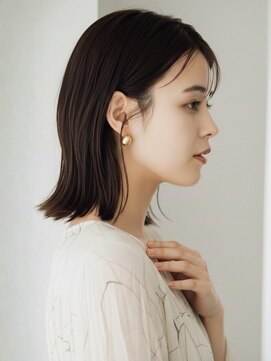 フレイムス 高崎(Frames) 小顔外ハネロブ20代30代40代◎前髪あり艶髪暗髪グレージュ高崎