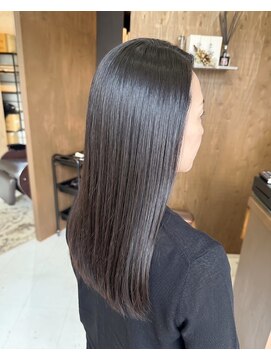 零秒女髪 千里丘店 艶髪を叶える上品ロングストレート美髪髪質改善髪質改善カラー