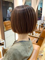 アビエクレール 河内花園(abije claire)&nbsp;大人ハイライト×コンパクトショートボブ【河内花園駅】