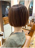 大人ハイライト×コンパクトショートボブ【河内花園駅】