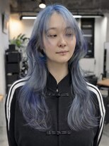 キラ 神戸三宮元町(KILLA) ケアブリーチダブルカラーデザインカラー三毛猫カラークラゲヘア