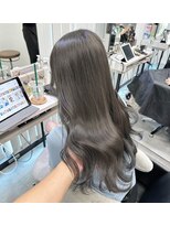 ハーディ 天神大名(Hardy)&nbsp;オリーブグレージュ　韓国ヘア　くびれヘア　ロング