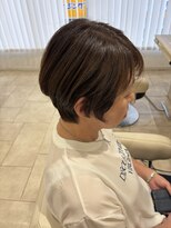 アッシュ 仙川店(Ash)&nbsp;大人可愛い40代50代60代前下がりショートボブ丸みショート