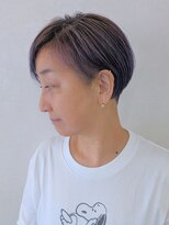 エンクス 天王町店(enx)&nbsp;ダークパープル/ナチュラルショート/夏のヘアアレンジ天王町HA72