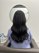 鏡と星 高田馬場 波巻きロングヘアー