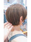 ふわっとかわいい丸みショートボブ