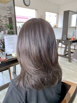 オレンジ(orange)&nbsp;グレージュカラー・セミディ