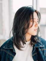 アラワラブルー(arrawarra blue)&nbsp;流し前髪のふわっとセミディ/20代/30代/40代/50代/倉敷駅/白楽町